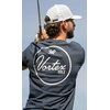 image:imageVortex Golf Script Mens Short Sleeve TShirtsNavy Heather
