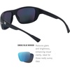 image:imageVortex Optics Jackal Sunglasses  UV Protection Polarized Ballistic Rated  Unlimited Unconditional WarrantyBlue