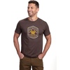 image:imageVortex Mens Total Ascent Short Sleeve TShirtsBrown Heather