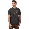 image:imageVortex Mens Turkey Core Logo Short Sleeve TShirtsCharcoal Heather