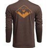 image:imageVortex Mens Diamond Crest Long Sleeve TShirtsBrown Heather