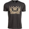 image:imageVortex Mens Full Tine Short Sleeve TShirtsCharcoal Heather