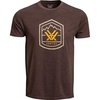 image:imageVortex Mens Total Ascent Short Sleeve TShirtsBrown Heather