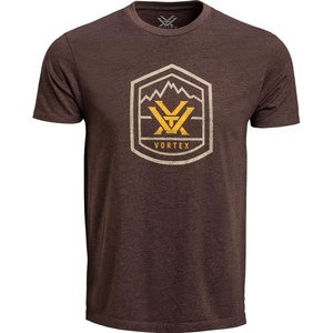 image:imageVortex Mens Total Ascent Short Sleeve TShirtsBrown Heather