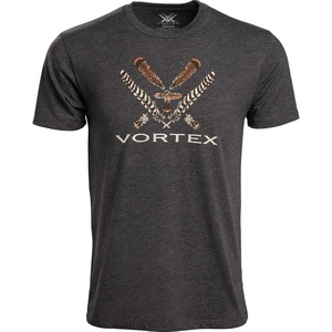 image:imageVortex Mens Turkey Core Logo Short Sleeve TShirtsCharcoal Heather