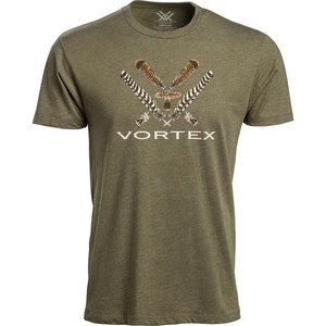 image:imageVortex Mens Turkey Core Logo Short Sleeve TShirtsMilitary Heather