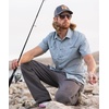 image:imageVortex Mens Alpine Cove Short Sleeve Shirts  UPF Sun Protection Moisture Wicking Quick Dry Temperature Regulating FabricShale Blue