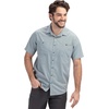 image:imageVortex Mens Alpine Cove Short Sleeve Shirts  UPF Sun Protection Moisture Wicking Quick Dry Temperature Regulating FabricShale Blue