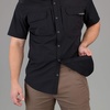 image:imageVortex Mens Callsign Short Sleeve Shirts  UPF Sun Protection Moisture Wicking Stretch FabricBlack