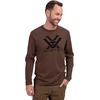 image:imageVortex Mens Core Logo Long Sleeve TShirtsBrown Heather