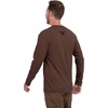 image:imageVortex Mens Core Logo Long Sleeve TShirtsBrown Heather