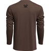 image:imageVortex Mens Core Logo Long Sleeve TShirtsBrown Heather
