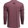 image:imageVortex Mens Core Logo Long Sleeve TShirtsBurgundy Heather