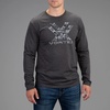 image:imageVortex Mens Core Logo Long Sleeve TShirtsCharcoal Camo Heather