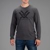 image:imageVortex Mens Core Logo Long Sleeve TShirtsCharcoal Heather