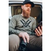 image:imageVortex Mens Core Logo Long Sleeve TShirtsMilitary Heather