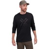 image:imageVortex Mens Core Logo Performance Grid Long Sleeve ShirtsBlack