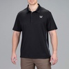 image:imageVortex Mens Escape Velocity Polo Shirts  Moisture Wicking UPF Protection Quick Dry Stain Release Coolmax FabricBlack