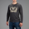 image:imageVortex Mens FullTine Long Sleeve TShirtsCharcoal Heather
