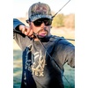 image:imageVortex Mens FullTine Long Sleeve TShirtsCharcoal Heather
