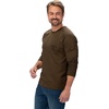 image:imageVortex Mens Outland Heavyweight Long Sleeve Pocket TShirtsDark Brown