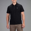 image:imageVortex Mens Punch in Polo Shirts  UPF 15 Protection Moisture Wicking Armpit GussetsBlack Heather