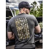 image:imageVortex Mens Salute Short Sleeve TShirtsDark Olive Heather