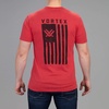 image:imageVortex Mens Salute Short Sleeve TShirtsRed Heather
