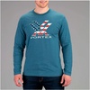 image:imageVortex Mens Stars amp Stripes Long Sleeve TShirtsBlue Heather