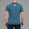 image:imageVortex Mens Stars and Stripes Short Sleeve ShirtSteel Blue Heather