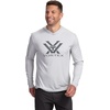 image:imageVortex Mens Sun Slayer Hoodies  UPF 50 MoistureWicking Stretch FabricCool Grey
