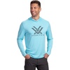 image:imageVortex Mens Sun Slayer Hoodies  UPF 50 MoistureWicking Stretch FabricFlats Blue