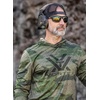 image:imageVortex Mens Sun Slayer Hoodies  UPF 50 MoistureWicking Stretch FabricForest Camo