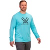 image:imageVortex Mens Sun Slayer Long Sleeve Shirts  UPF 50 Sun Protection Moisture Wicking Stretch FabricFlats Blue