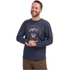 image:imageVortex Mens Three Peaks Long Sleeve TShirtsNavy Heather