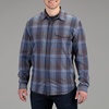 image:imageVortex Mens Trail Call Tech Flannel Shirts  Mechanical Stretch Moisture Wicking Underarm GussetBlue Grey