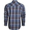 image:imageVortex Mens Trail Call Tech Flannel Shirts  Mechanical Stretch Moisture Wicking Underarm GussetBlue Grey