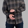 image:imageVortex Mens Trail Call Tech Flannel Shirts  Mechanical Stretch Moisture Wicking Underarm GussetShadow