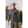 image:imageVortex Mens Weekend Rucker Hooded Long Sleeve Shirts  Moisture Wicking UPF Sun Protection Stain Release TechnologyCharcoal