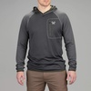 image:imageVortex Mens Weekend Rucker Hooded Long Sleeve Shirts  Moisture Wicking UPF Sun Protection Stain Release TechnologyCharcoal