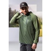image:imageVortex Mens Weekend Rucker Hooded Long Sleeve Shirts  Moisture Wicking UPF Sun Protection Stain Release TechnologyGreen