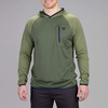 image:imageVortex Mens Weekend Rucker Hooded Long Sleeve Shirts  Moisture Wicking UPF Sun Protection Stain Release TechnologyGreen
