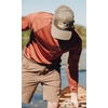 image:imageVortex Mens Weekend Rucker Hooded Long Sleeve Shirts  Moisture Wicking UPF Sun Protection Stain Release TechnologySequioa Heather