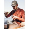 image:imageVortex Mens Weekend Rucker Hooded Long Sleeve Shirts  Moisture Wicking UPF Sun Protection Stain Release TechnologySequioa Heather