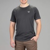 image:imageVortex Mens Weekend Rucker Short Sleeve Shirts  Moisture Wicking UPF Sun Protection Stain Release TechnologyCharcoal