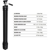 image:imageVortex Optics Ridgeview Carbon Tripod Kit  Carbon Fiber Tripod 2Way Pan Head 22 lb Max Load Rubber Feet  Unlimited Unconditional Warranty