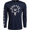 image:imageVortex Mens Antler Envy Long Sleeve TShirtsNavy Heather