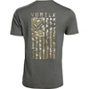 image:imageVortex Mens Salute Short Sleeve TShirtsDark Olive Heather