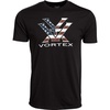 image:imageVortex Mens Stars and Stripes Short Sleeve ShirtBlack