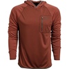image:imageVortex Mens Weekend Rucker Hooded Long Sleeve Shirts  Moisture Wicking UPF Sun Protection Stain Release TechnologySequioa Heather